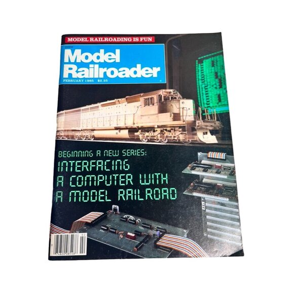 Vintage Model Railroader Magazines 1985 Lot of 8 Issues Trains - Picture 2 of 16